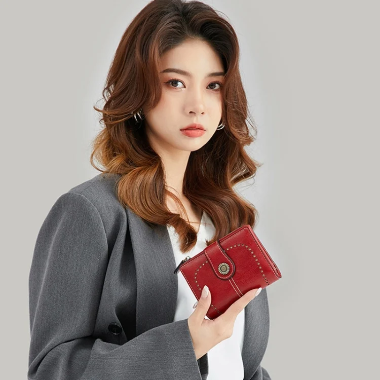 TBD06050661_B10.webp RFID Anti-theft Brush Women Wallet Multi Card Position Buckle Wallet Short Zipper Purse - Image 11