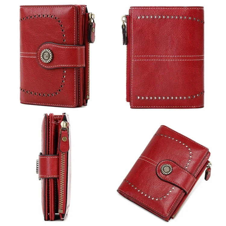 TBD06050661_B3.webp RFID Anti-theft Brush Women Wallet Multi Card Position Buckle Wallet Short Zipper Purse - Image 4