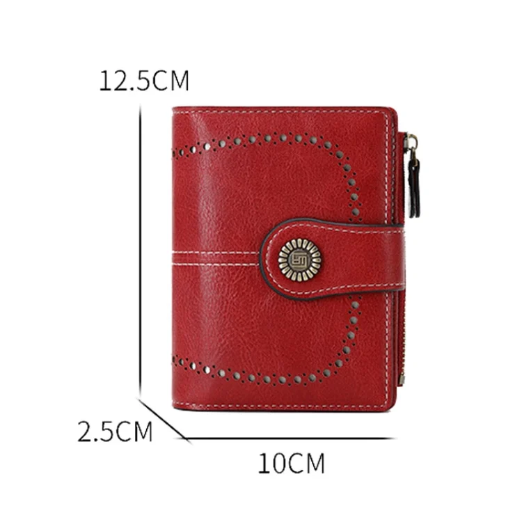 TBD06050661_B5.webp RFID Anti-theft Brush Women Wallet Multi Card Position Buckle Wallet Short Zipper Purse - Image 6