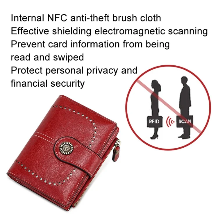TBD06050661_B9.webp RFID Anti-theft Brush Women Wallet Multi Card Position Buckle Wallet Short Zipper Purse - Image 10