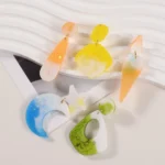 5pcs DIY Crystal Epoxy Earrings Silicone Mold Pendant Jewelry Mold - Image 5