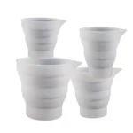 Folding DIY Epoxy Measuring Cup Silicone Mold Candle Plaster Glue Mixing Cup - Image 2