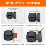 Stainless Steel Rotate Bolt Latch Anti-Theft Security Bathroom Door Lock Spring Latch - Image 11