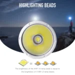 XHP70.2  Diving Flashlight 3000 Lumens IPX8 Waterproof Underwater 80m - Image 3