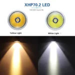 XHP70.2  Diving Flashlight 3000 Lumens IPX8 Waterproof Underwater 80m - Image 4