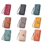 Women Zipper Long Money Clip Capacity Clutch Bag - Image 2