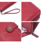 Women Zipper Long Money Clip Capacity Clutch Bag - Image 5