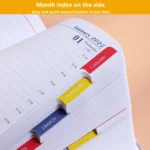 2025 A5 Planner Notebook with Calendar Leather English Schedule 312 Inner Pages  With Month Index - Image 4