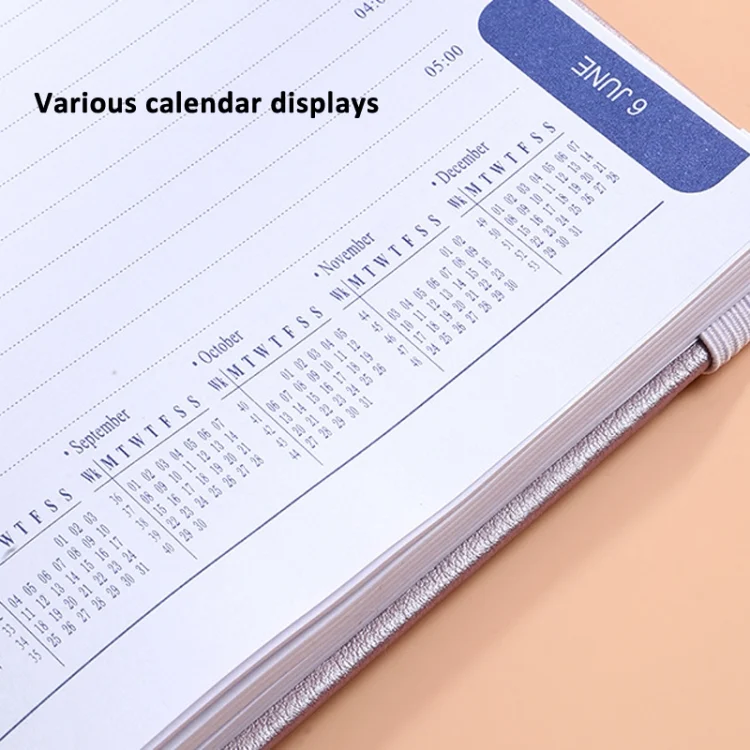 TBD06050674_B4.webp 2025 A5 Planner Notebook with Calendar Leather English Schedule 312 Inner Pages  With Month Index - Image 5