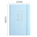 2025 A5 Planner Notebook with Calendar Leather English Schedule 312 Inner Pages  With Month Index - Image 9