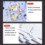 A5 2025 English Coil Calendar Notebook Diary Work Plan Book - Image 6