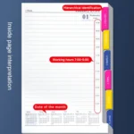 2025 A5 Agenda Book Planner Notebook 304 Pages Daily Office Diary - Image 4