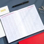 2025 A5 Agenda Book Planner Notebook 304 Pages Daily Office Diary - Image 10