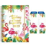2025 English Notebook A5 Coil Notepad 365 Day Work Schedule Diary