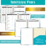 2025 English Notebook A5 Coil Notepad 365 Day Work Schedule Diary - Image 5