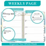 2025 English Notebook A5 Coil Notepad 365 Day Work Schedule Diary - Image 6