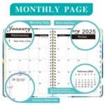 2025 English Notebook A5 Coil Notepad 365 Day Work Schedule Diary - Image 7