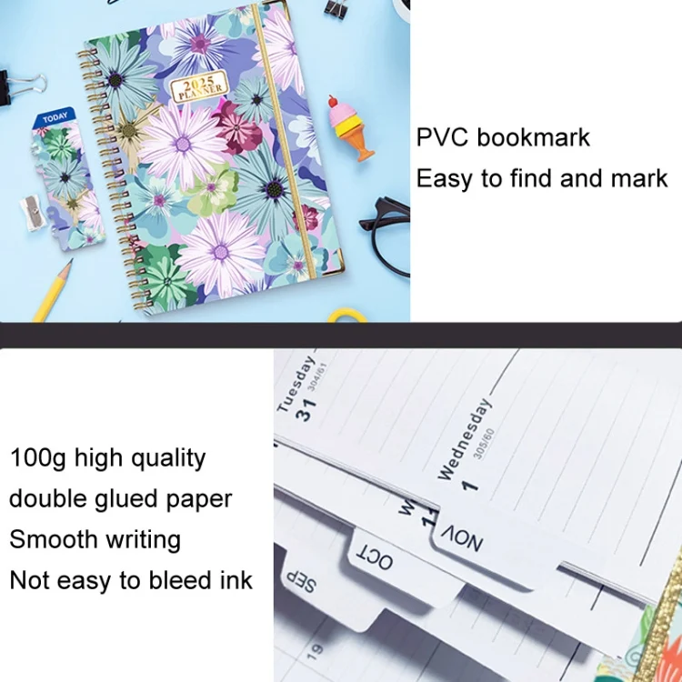 TBD06050689_B7.webp 2025 English Notebook A5 Coil Notepad 365 Day Work Schedule Diary - Image 8