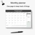 Tear-Off English Notebook Time Management Handbook Student Weekly Planner - Image 4