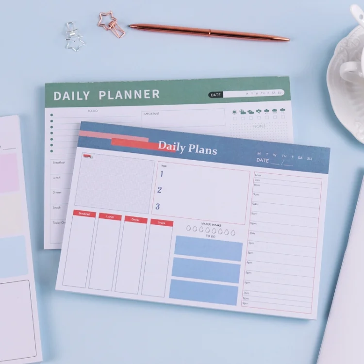 TBD06050696_B4.webp A5 120 Pages Magnetic Day Planner Sticky Note Book Tearable Notebook Management Workbook - Image 5