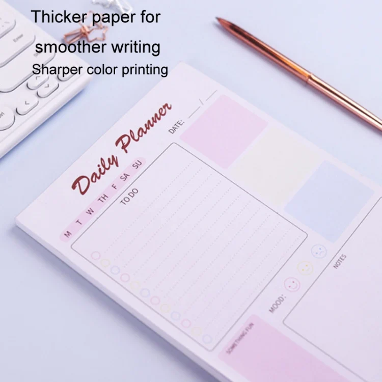 TBD06050696_B6.webp A5 120 Pages Magnetic Day Planner Sticky Note Book Tearable Notebook Management Workbook - Image 7