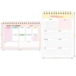 A5 Weekly Planner Notebook Waterproof Planner Coiled Clocking Memo - Image 3