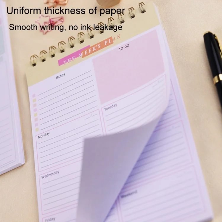 TBD06050706_B4.webp A5 Weekly Planner Notebook Waterproof Planner Coiled Clocking Memo - Image 5