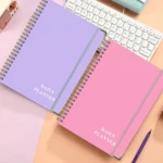 English Notebook A5 Coil Planner Work Record Time Management Agenda Book - Image 2