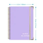 English Notebook A5 Coil Planner Work Record Time Management Agenda Book - Image 4