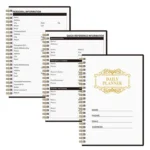 English Notebook A5 Coil Planner Work Record Time Management Agenda Book - Image 6