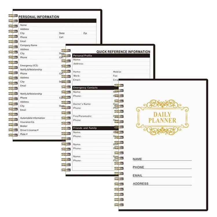 TBD06050711_B5.webp English Notebook A5 Coil Planner Work Record Time Management Agenda Book - Image 6