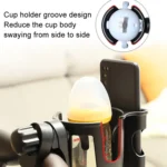 2 In 1 Skeleton Stroller Cell Phone Mug Holder Pushchair Multi-Use Bottle Rack - Image 4