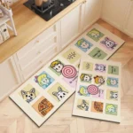 2pcs / Set Household Kitchen Oil-Absorbing Cartoon Pad Bathroom Non-Slip Quick-Drying Mat