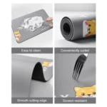 2pcs / Set Household Kitchen Oil-Absorbing Cartoon Pad Bathroom Non-Slip Quick-Drying Mat - Image 3