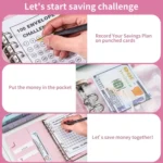 A5 100 Day Savings Challenge Envelope Budget Planner Binder Notebook Handbook - Image 11