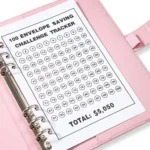 A5 100 Day Savings Challenge Envelope Budget Planner Binder Notebook Handbook - Image 4