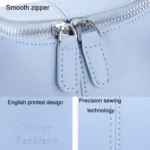 Simple Niche Leather Women Bag Pure Color Design Texture Handbag - Image 7