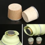 Hot Water Bottle Insulated Kettle Plug Wooden Stopper Thermo Flask Lid - Image 5