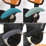 Office Chair Armrest Cover Thickened Waterproof Removable Computer Chair Handle Pads - Image 3