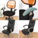 Office Chair Armrest Cover Thickened Waterproof Removable Computer Chair Handle Pads - Image 5