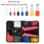 Tube-Type Cold-Pressed Terminal Block Crimping Pliers Plastic Box Set - Image 2