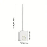 Wall-mounted Toilet Brush and Holder Set Odorless Design with Lid Bathroom Cleaning Kit - Image 9
