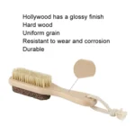 Double-Sided Foot Grinder Pig Bristle Brush Wooden Cleaning Massage Small Brush - Image 6