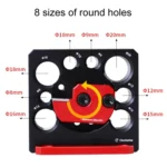 RUITOOL 8pcs / Set Adjustable 8-Hole Drill Rounders Woodworking DIY Tools - Image 4
