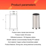 Electrical Wiring Tube Type Cold Pressed European Style Pin Set - Image 3