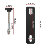 Traction Board Mounting Pins Kit Universal For 4.72"-6.69" Hole Spacing Recovery Tracks - Image 4