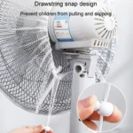 Children Anti-Pinch Hand Fan Cover All-around Fan Dustproof Mesh Cover - Image 4