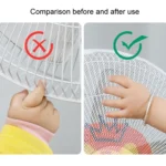 Children Anti-Pinch Hand Fan Cover All-around Fan Dustproof Mesh Cover - Image 5