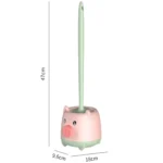 Cute Cartoon Toilet Brush Bathroom Cornerless Wall Mounted With Base Cleaning Brush - Image 4