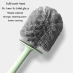 Cute Cartoon Toilet Brush Bathroom Cornerless Wall Mounted With Base Cleaning Brush - Image 5